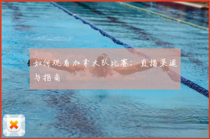 如何观看加拿大队比赛：直播渠道与指南